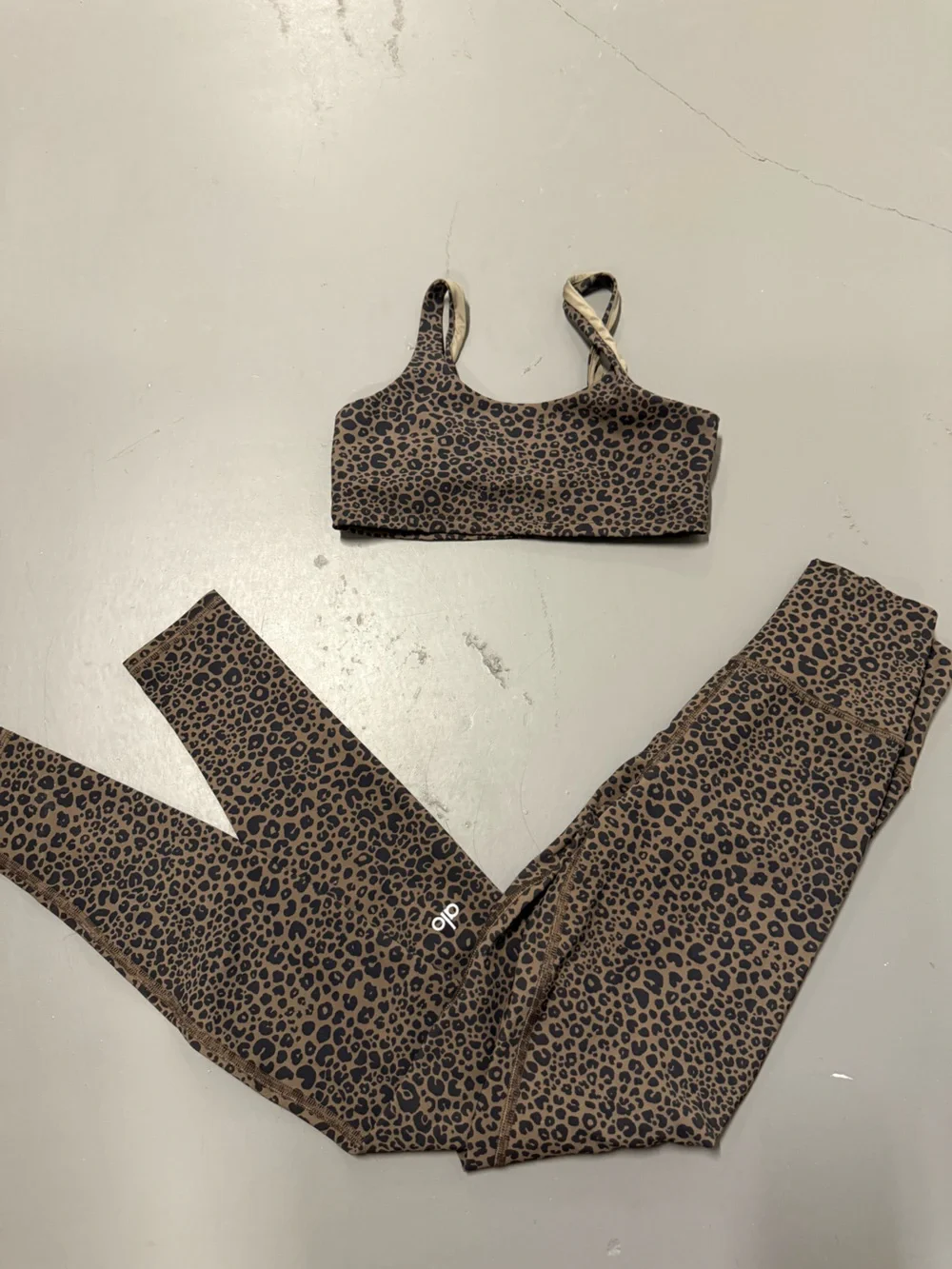 Leopard Print Active Set - Sports Bra + Leggings